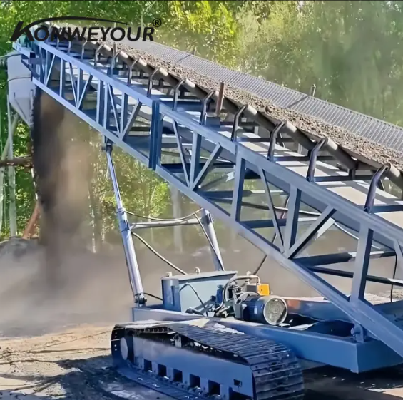 Vysoký obsah zvlněného dopravního pásu boční stěny
